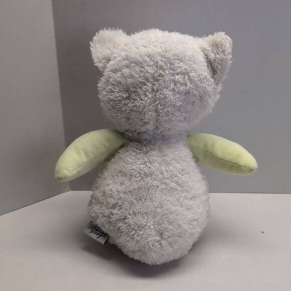 Stephan Baby Plush Sleepy Eye Owl Stuffed Animal Toy Green White Pink - Picture 4 of 10